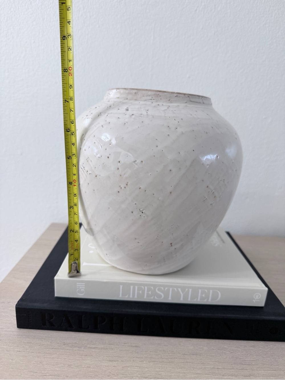 Off White Ceramic Vase